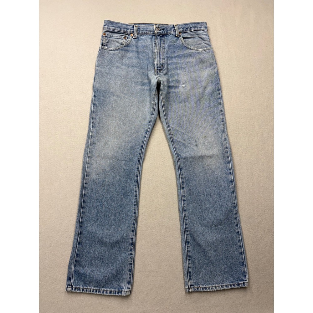 Levi's Jeans Mens 34x32 Blue 517 Bootcut Y2K Vintage Light Wash Denim EW08